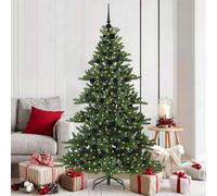 Vidaxl Artificial Hinged Christmas Tree Green 180 Cm Pvc And Steel