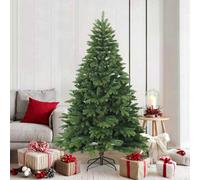 Vidaxl Artificial Hinged Christmas Tree Green 180 Cm Pvc, Pe And Steel