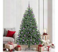 Vidaxl Artificial Hinged Christmas Tree Green 210 Cm Pvc And Metal
