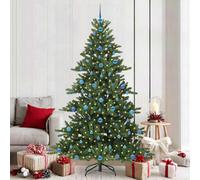 Vidaxl Artificial Hinged Christmas Tree Green 210 Cm Pvc And Steel