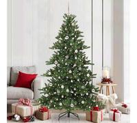 Vidaxl Artificial Hinged Christmas Tree Green 210 Cm Pvc And Steel