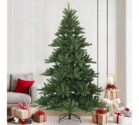 Vidaxl Artificial Hinged Christmas Tree Green 210 Cm Pvc, Steel