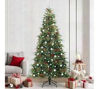 Vidaxl Artificial Hinged Christmas Tree Green 240 Cm Pe And Pvc