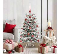 Vidaxl Artificial Hinged Christmas Tree White 120 Cm Pe And Pvc