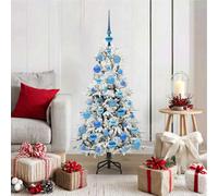 vidaXL Artificial Hinged Christmas Tree White 120 cm PE and PVC