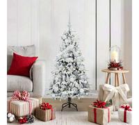 vidaXL Artificial Hinged Christmas Tree White 120 cm PE and PVC