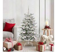 Vidaxl Artificial Hinged Christmas Tree White 120 Cm Pe And Pvc