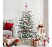 Vidaxl Artificial Hinged Christmas Tree White 150 Cm Pe And Pvc