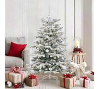Vidaxl Artificial Hinged Christmas Tree White 150 Cm Pe And Pvc