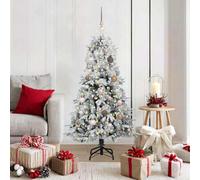 Vidaxl Artificial Hinged Christmas Tree White 150 Cm Pe And Pvc
