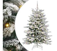 Vidaxl Artificial Hinged Christmas Tree White 150 Cm Pe And Pvc
