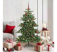vidaXL Artificial Hinged Christmas Tree with 150 LEDs 150 cm PVC