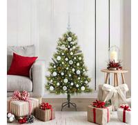 Vidaxl Artificial Hinged Christmas Tree With Cones Green 120 Cm