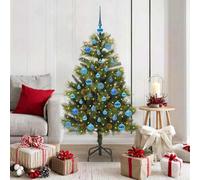 Vidaxl Artificial Hinged Christmas Tree With Cones Green 150 Cm