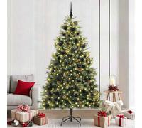 Vidaxl Artificial Hinged Christmas Tree With Cones Green 240 Cm