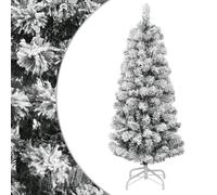 vidaXL Artificial Hinged Christmas Tree with Flocked Snow 120 cm