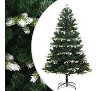 (180 cm) vidaXL Artificial Hinged Christmas Tree Christmas Decoration with Flocked Snow
