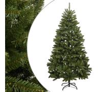 Vidaxl Artificial Hinged Christmas Tree With Stand Green 240 Cm, Green
