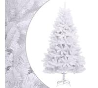vidaXL Artificial Hinged Christmas Tree with Stand White 300 cm