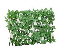 vidaXL Artificial Ivy Trellis Expandable Privacy Fence Screen Green 180x30 cm
