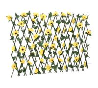 vidaXL Artificial Ivy Trellis Expandable Privacy Fence Screen Yellow 180x60 cm