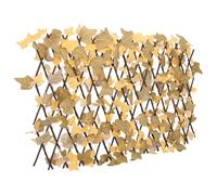 vidaXL Artificial Maple Leaf Trellis Expandable Orange 180x60 cm