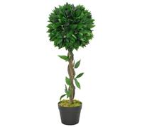 vidaXL Artificial Plant Bay Tree with Pot Green 70cm Realistic Fake Greenery