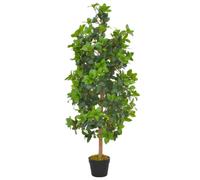 vidaXL Artificial Plant Laurel Tree with Pot Green 120cm Realistic Greenery