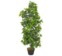 vidaXL Artificial Plant Laurel Tree with Pot Green 120cm Realistic Greenery