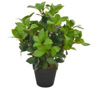 vidaXL Artificial Plant Laurel Tree with Pot Green 40cm Realistic Greenery