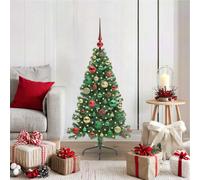 vidaXL Artificial Pre-lit Christmas Tree Green 120 cm PVC