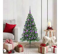 Vidaxl Artificial Pre-Lit Christmas Tree Green 120 Cm Pvc