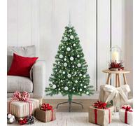 Vidaxl Artificial Pre-Lit Christmas Tree Green 120 Cm Pvc