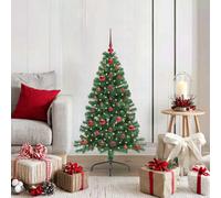 Vidaxl Artificial Pre-Lit Christmas Tree Green 120 Cm Pvc