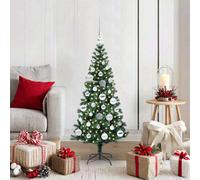 Vidaxl Artificial Pre-Lit Christmas Tree Green 120 Cm Pvc And Metal