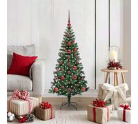 Vidaxl Artificial Pre-Lit Christmas Tree Green 120 Cm Pvc And Metal