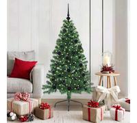 Vidaxl Artificial Pre-Lit Christmas Tree Green 150 Cm Pvc