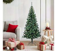 Vidaxl Artificial Pre-Lit Christmas Tree Green 150 Cm Pvc And Metal