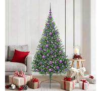 Vidaxl Artificial Pre-Lit Christmas Tree Green 180 Cm Pvc