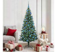 Vidaxl Artificial Pre-Lit Christmas Tree Green 180 Cm Pvc And Metal