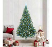 Vidaxl Artificial Pre-Lit Christmas Tree Green 210 Cm Pvc