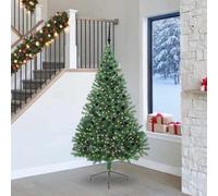 Vidaxl Artificial Pre-Lit Christmas Tree Green 240 Cm Pvc