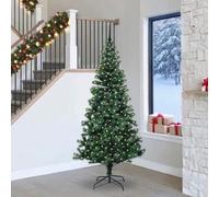Vidaxl Artificial Pre-Lit Christmas Tree Green 240 Cm Pvc And Metal
