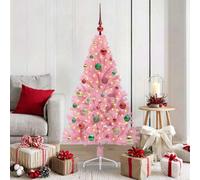Vidaxl Artificial Pre-Lit Christmas Tree With 150 Leds Pink 150 Cm Pvc