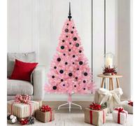 Vidaxl Artificial Pre-Lit Christmas Tree With 150 Leds Pink 150 Cm Pvc