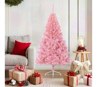 Vidaxl Artificial Pre-Lit Christmas Tree With 150 Leds Pink 150 Cm Pvc