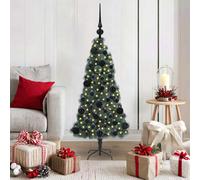 vidaXL Artificial Pre-lit Christmas Tree with Ball Set Green 120 cm