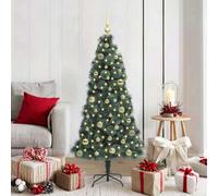 Vidaxl Artificial Pre-Lit Christmas Tree With Ball Set Green 150 Cm