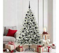 Vidaxl Artificial Pre-Lit Christmas Tree With Ball Set Green 180 Cm