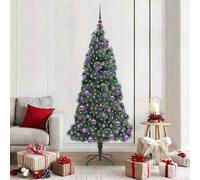 Vidaxl Artificial Pre-Lit Christmas Tree With Ball Set Green 180 Cm